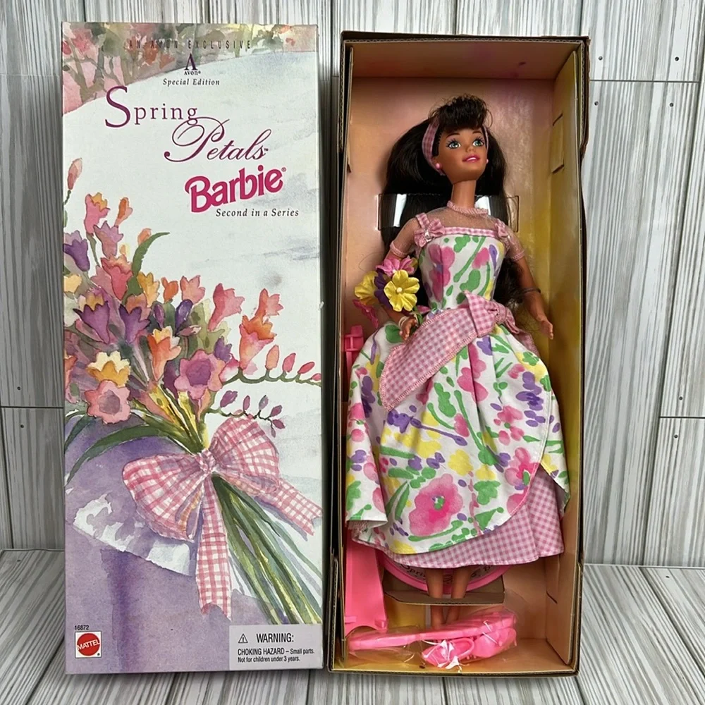 Barbie Doll Spring‎ Petals Avon Exclusive 1996 Mattel #16872 New in Box
